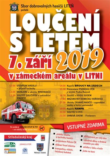 Plakát k akci Loučení s létem 2019