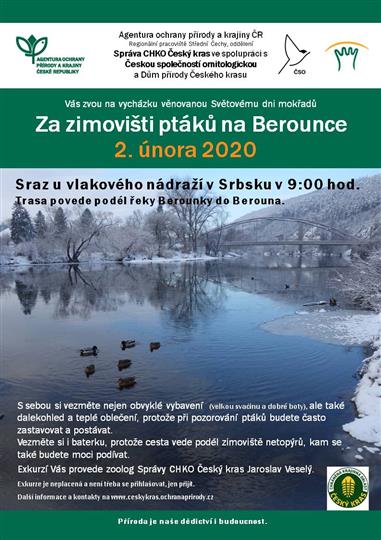 Vycházka Za zimovišti ptáků na Berounce