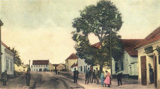 Liteň v roce 1901 na historické pohlednici.