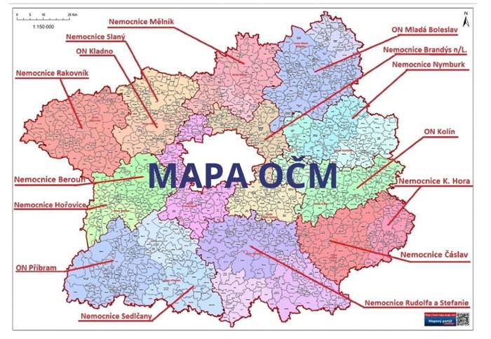 Mapa OČM