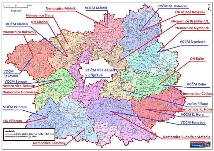 Mapa VOČM