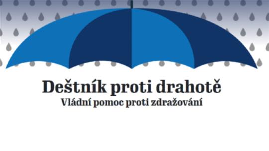 Deštník proti drahotě