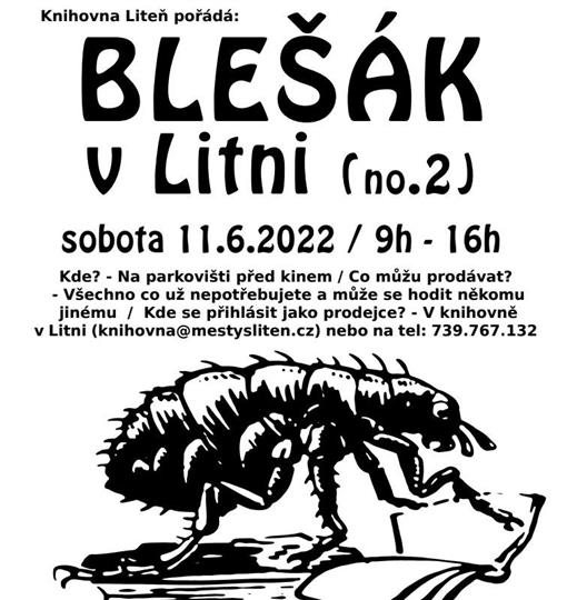 Plakát k blešímu trhu