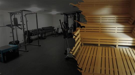 Sauna a posilovna